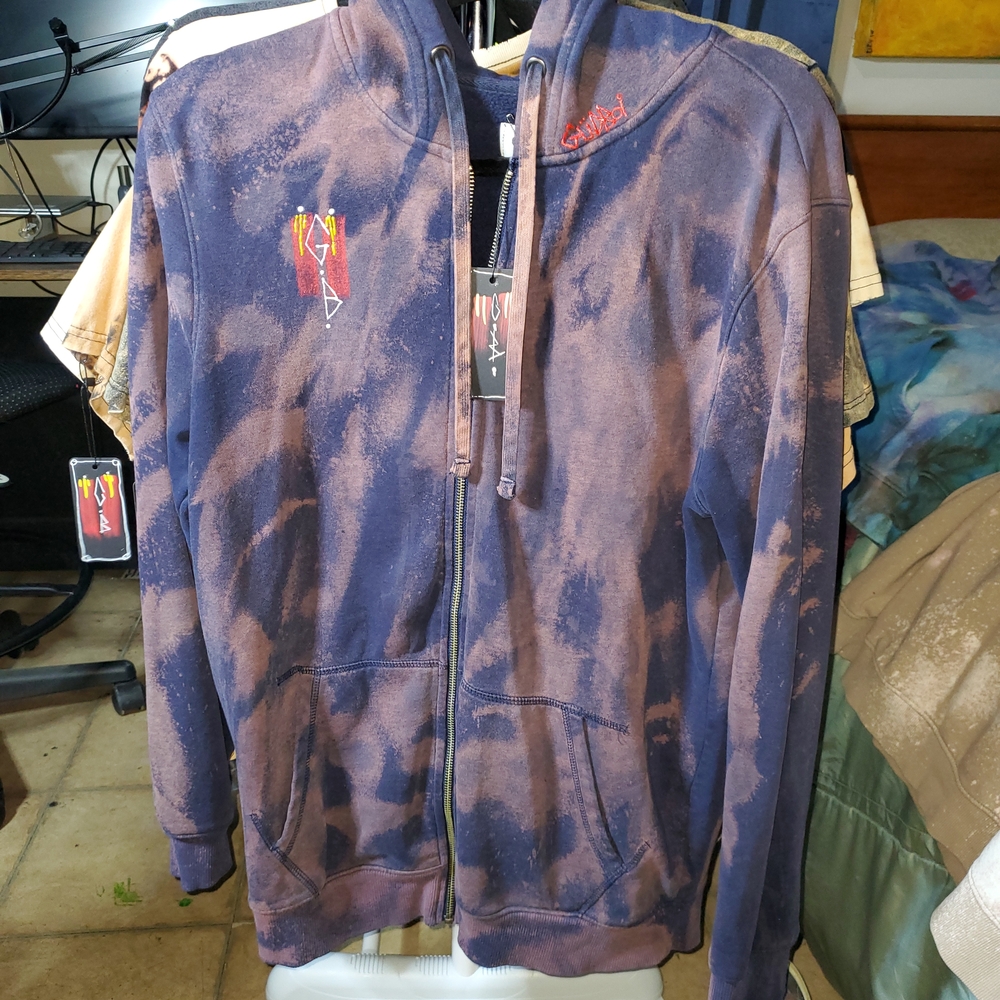 Purple and Black Zip-Up Hoodie